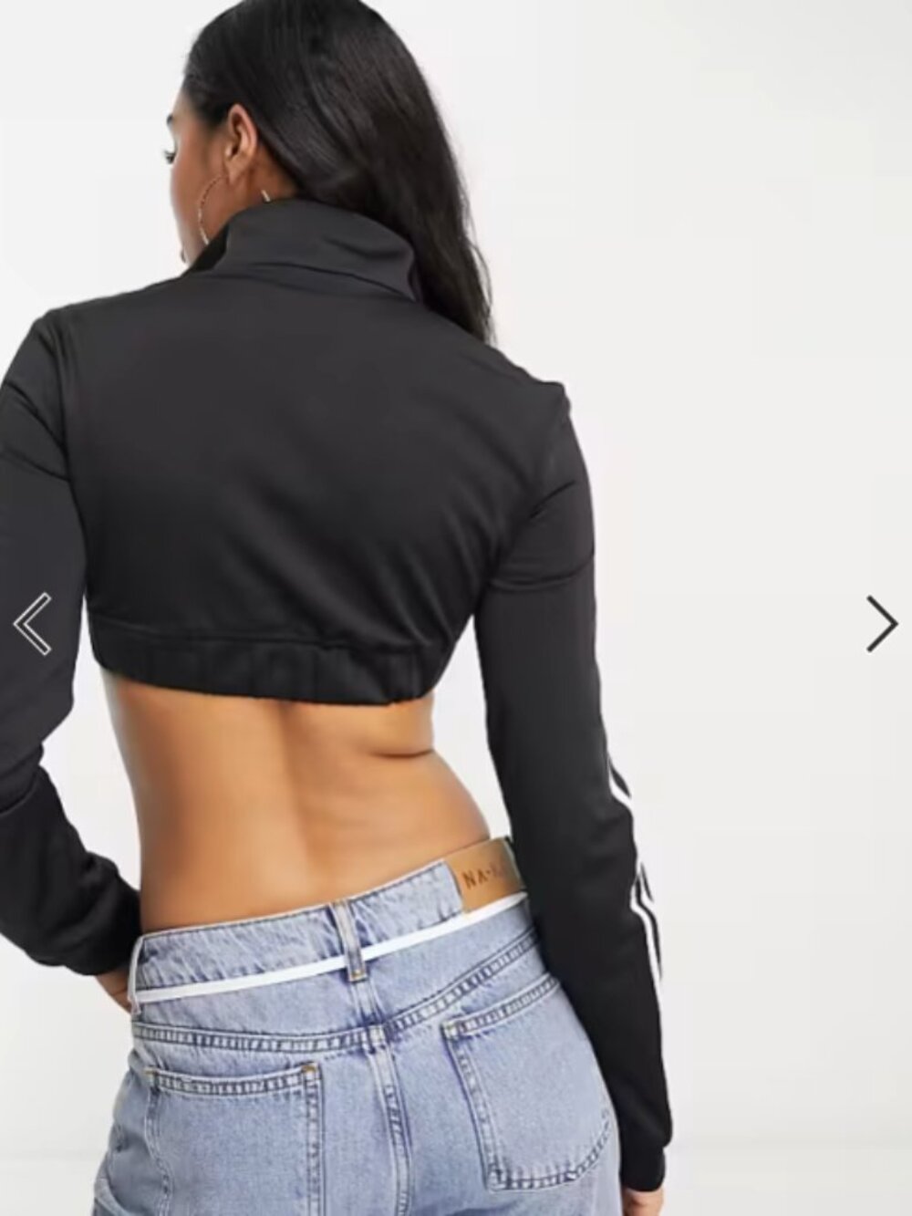 Adidas Originals x Jeremy Scott cropped track jacket in black - Picture 4 of 13